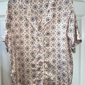 Flora Nikrooz Women's Floral Button-Up Shirt Multicolor Size L